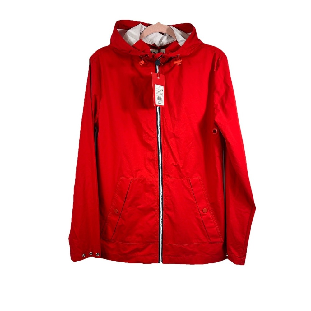 NWT Hunter x Target Packable Raincoat XS‎ Red Hooded Water Resistant Windbreaker
